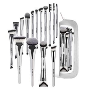 MAANGE Wholesale Private Label 15PCS Makeup Brush Set Foundation Loose Powder Eyeshadow Makeup Bag Makeup Tools Makeup Brush Kit