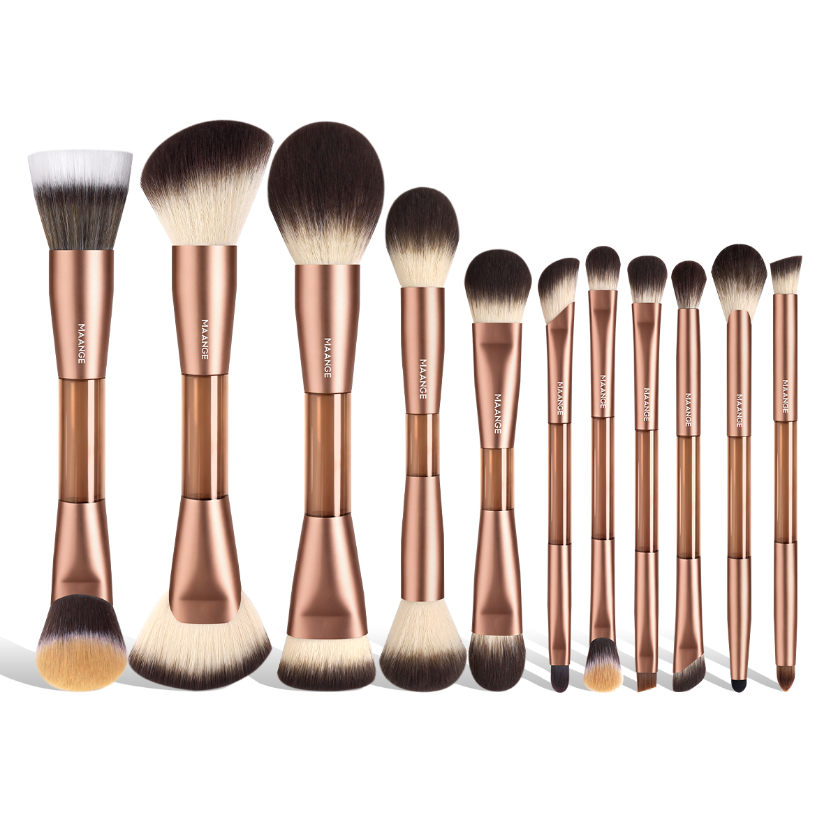 MAANGE Wholesale Custom Logo 11pcs Makeup Brush Set Makeup Brush Tool Professinal Facial Makeup Brush Set - 图片 1