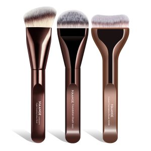 MAANGE Wholesale 3pcs Brush Face MakeupTools Foundation Brushes Loose Powder Brochas De Maquillaje Profesional Makeup Brush Set