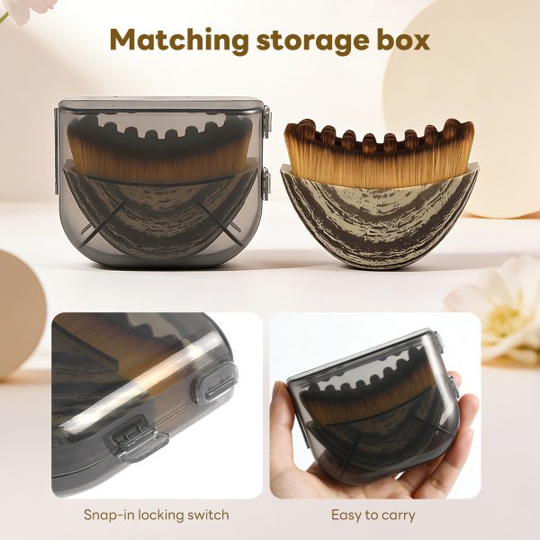 MAANGE Wholesale Heart-shaped Massager Lymphatic Contour Brush Tongue-shaped Beauty Sponge Lymphatic Contour Brush Makeup Brush