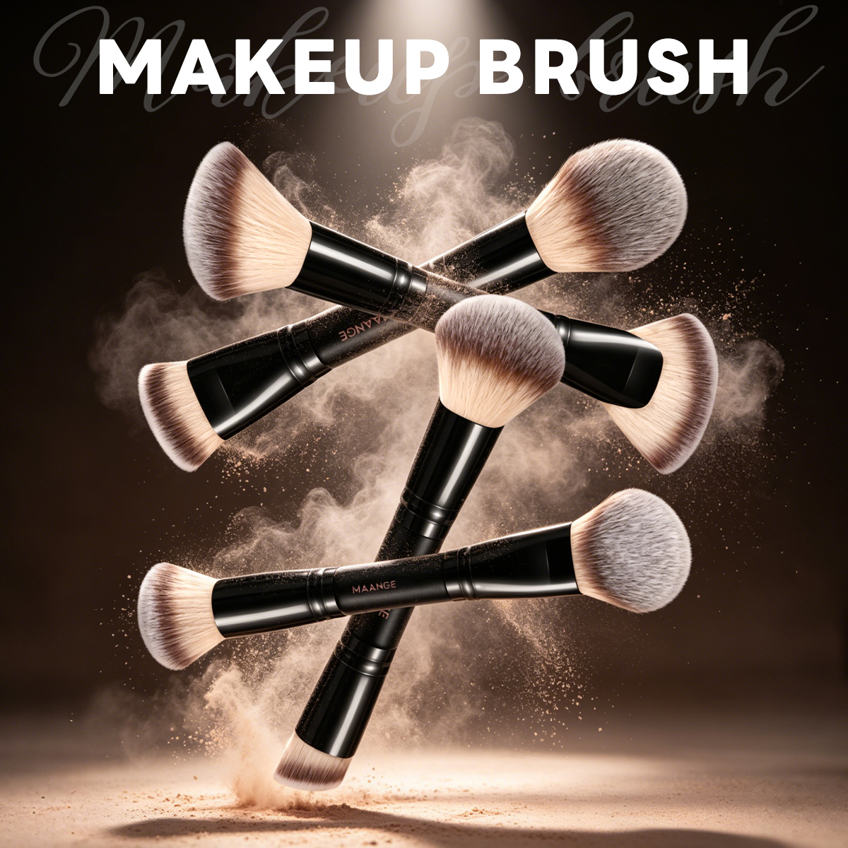 MAANGE Wholesale 21PCS Makeup Brush 12PCS Powder Puff  Makeup Bag Foundation Eyeshadow Loose Powder Blush Makeup Brush Set - 图片 7