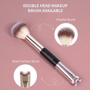 MAANGE Wholesale 3pcs Double-Ended Makeup Brush Foundation Cosmetic Brush Professional Private Label Facial Makeup Brushes Set - 图片 6