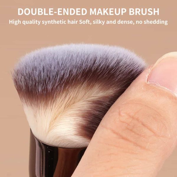 MAANGE 3pcs  Double-Ended Makeup Brush Foundation Cosmetic Brush Professional Private Label Concealer Makeup Brushes Set
