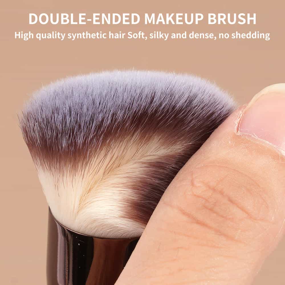 MAANGE 3pcs  Double-Ended Makeup Brush Foundation Cosmetic Brush Professional Private Label Concealer Makeup Brushes Set - 图片 3