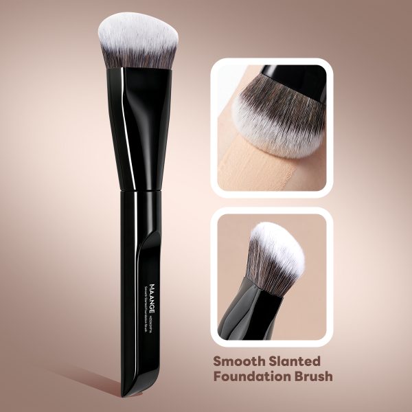 MAANGE Wholesale Custom Private Label Single Makeup Brush 1pcs Powder Puff Foundation Blush Contouring Professional Makeup Brush