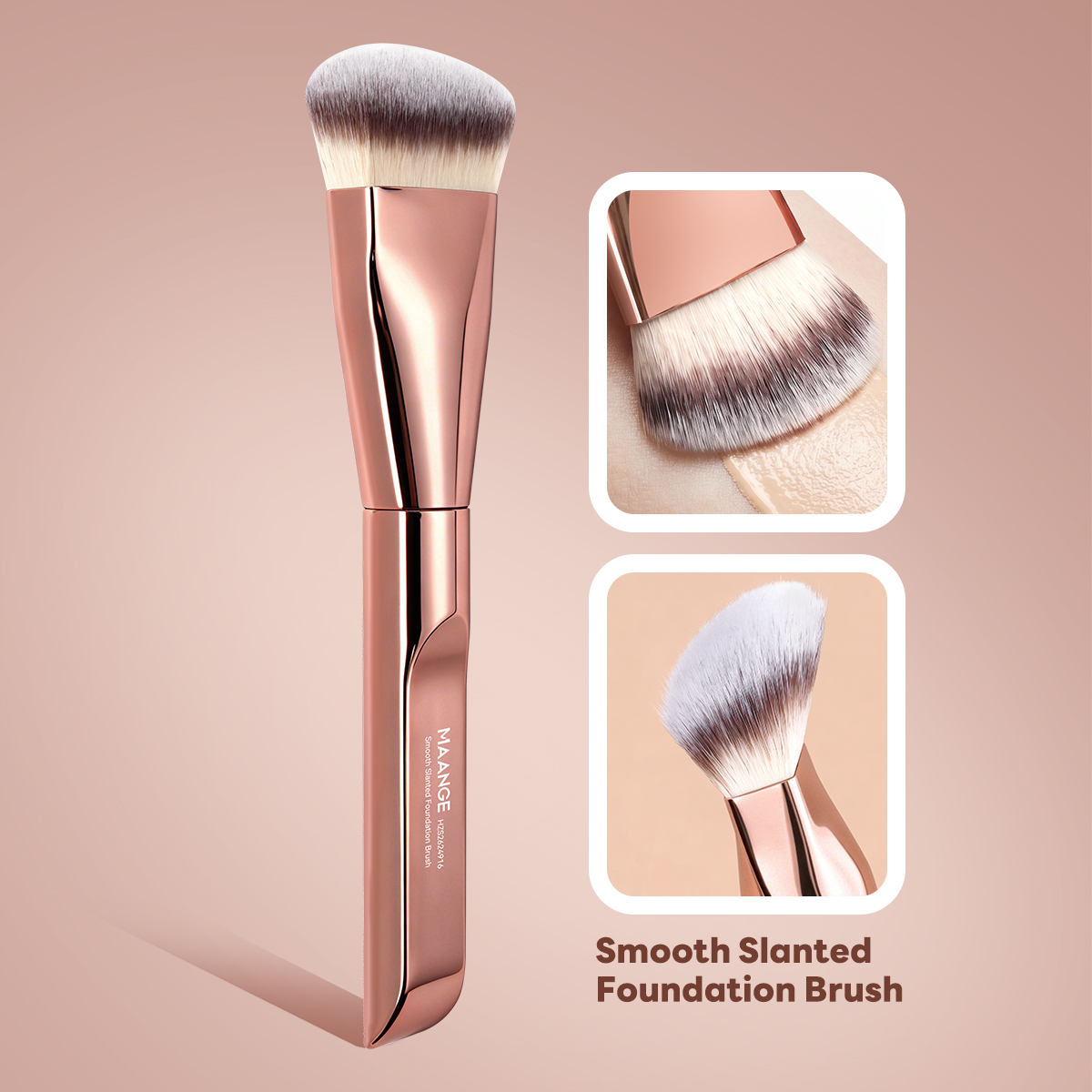 MAANGE Custom Private Label Professional Single Makeup Brush 1pcs Powder Puff  Professional Foundation Makeup Brushes - 图片 6