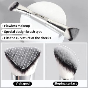MAANGE Wholesale Private Label 15PCS Makeup Brush Set Foundation Loose Powder Eyeshadow Makeup Bag Makeup Tools Makeup Brush Kit - 图片 7