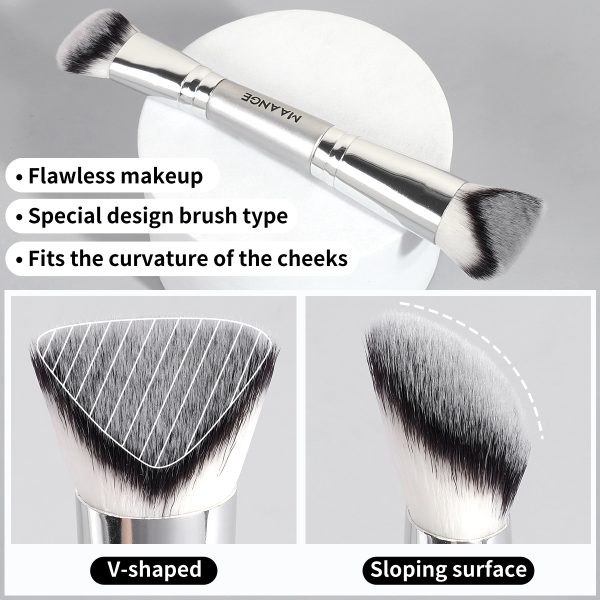MAANGE Wholesale Private Label 15PCS Makeup Brush Set Foundation Loose Powder Eyeshadow Makeup Bag Makeup Tools Makeup Brush Kit