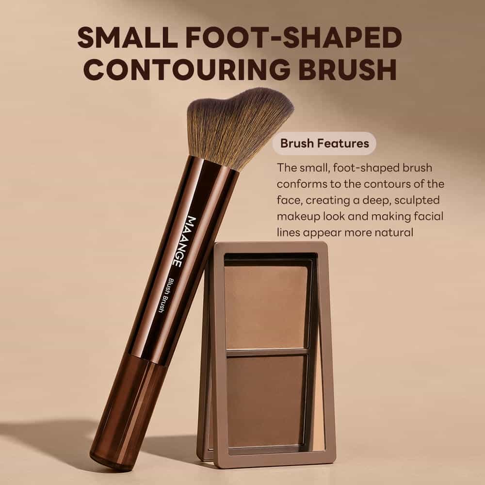 MAANGE Wholesale High Quality 3pcs  Makeup Brush Set  Foundation Loose Powder Contouring Professional Makeup Brush Kit - 图片 2