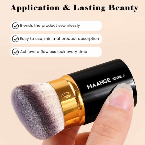 MAANGE 3pcs Makeup Brushes Foundation Loose Powder Concealer Cosmetic Brush Professional Private Label Makeup Brushes Set