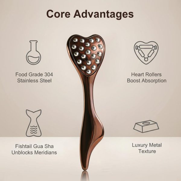 MAANGE Wholesale Heart-shaped Massager Lymphatic Contour Brush Tongue-shaped Beauty Sponge Lymphatic Contour Brush Makeup Brush