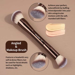 MAANGE Professional 11PCS  Makeup Brushes Makeup Bag Foundation Powder EyeShadows Face Makeup Brushes Set - 图片 8