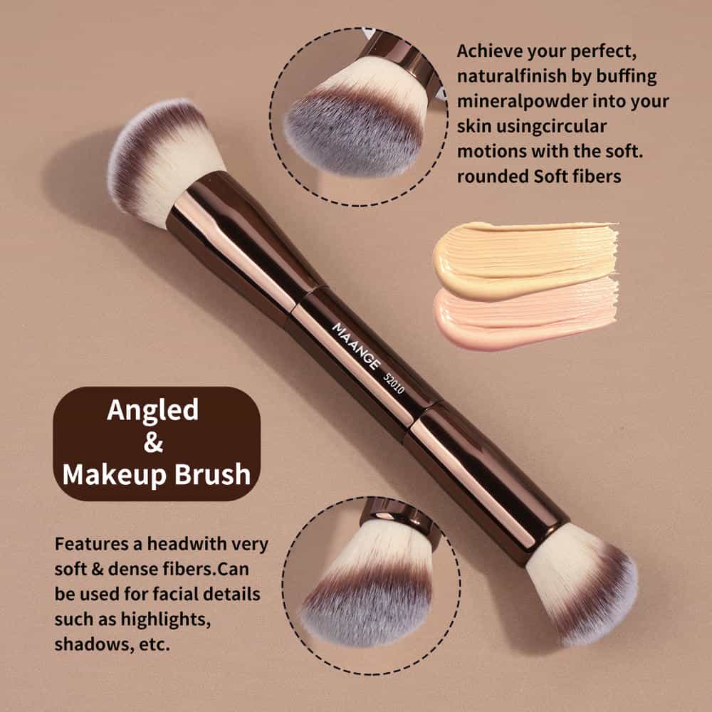 MAANGE Professional 11PCS  Makeup Brushes Makeup Bag Foundation Powder EyeShadows Face Makeup Brushes Set - 图片 8