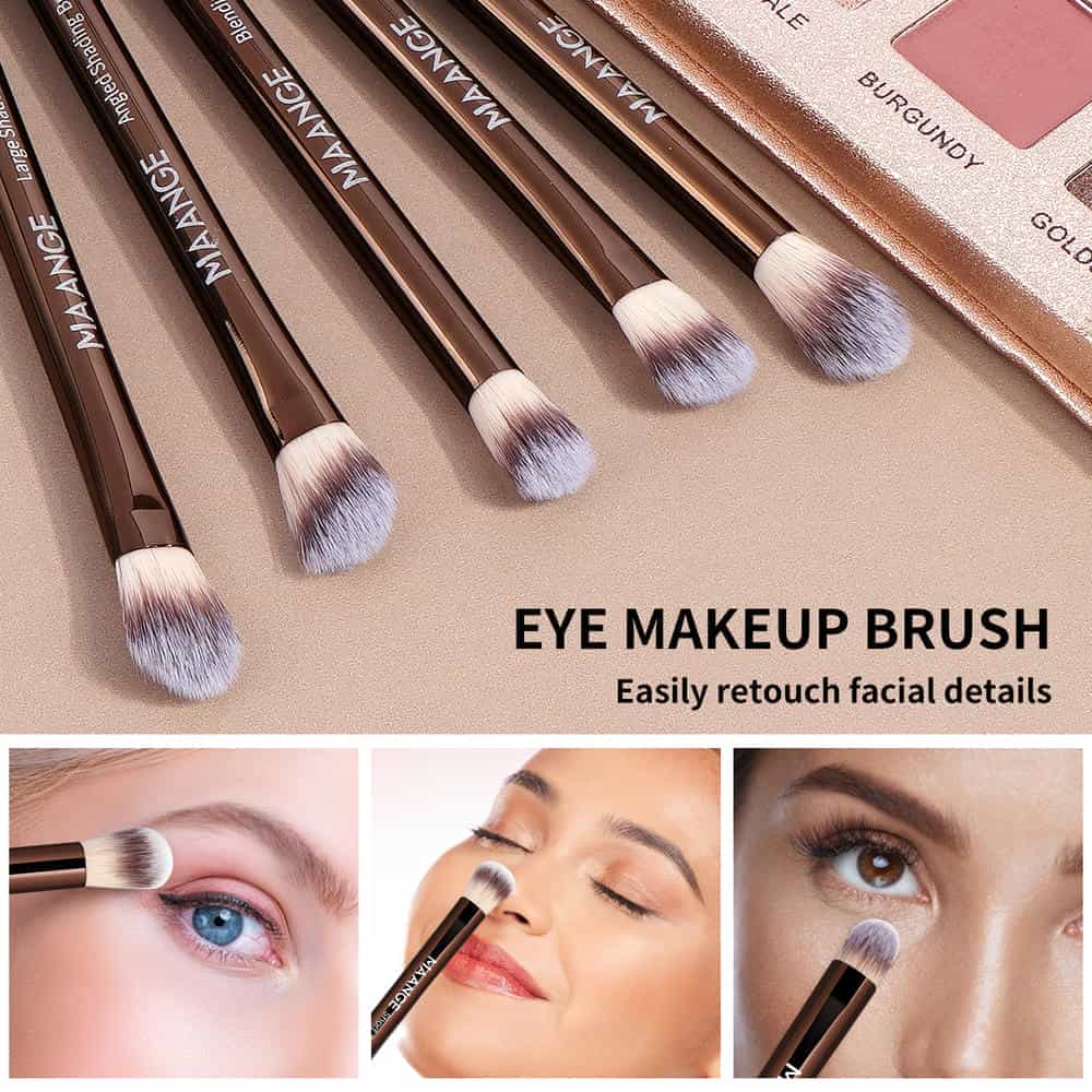 MAANGE  Wholesale  Private Label 20pcs Makeup Brush 2pcs Beauty Sponge Makeup Box Facial Professional Makeup Brush Set - 图片 5