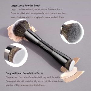 MAANGE Wholesale Custom OEM&ODM Exclusive 25PCS Makeup Brush Set 3PCS Powder Puff Storage Box Makeup Tools - 图片 8