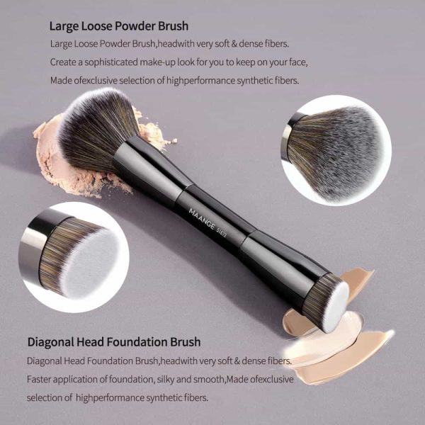 MAANGE Wholesale Custom OEM&ODM Exclusive 25PCS Makeup Brush Set 3PCS Powder Puff Storage Box Makeup Tools