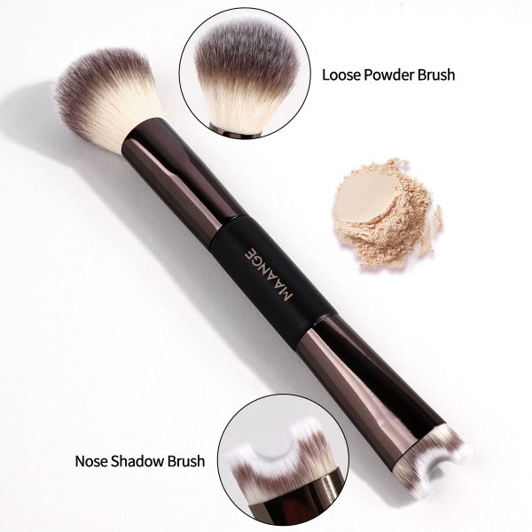 MAANGE 3pcs  Double-Ended Makeup Brush Foundation Cosmetic Brush Professional Private Label Concealer Makeup Brushes Set