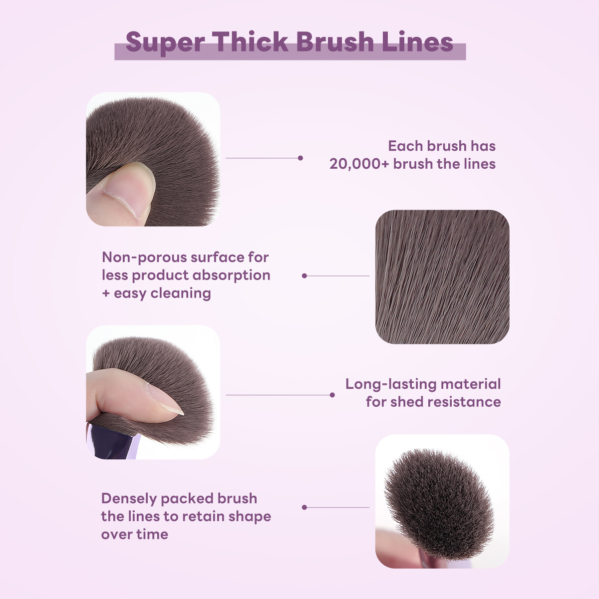 MAANGE 19pcs Private Label Luxury Makeup Brush OEM&ODM  2 Powder Puff Makeup Bag Facial Professional Makeup Brush Set - 图片 6