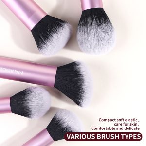 Maange Custom Professional New Arrival Soft Nylon Hair Makeup Brush Set 24pcs Makeup Brushes 12 Powder Puff Makeup Tools - 图片 5