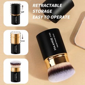 MAANGE 3pcs  Makeup Brushes Foundation Loose Powder Concealer Cosmetic Brush Professional Private Label Makeup Brushes Set - 图片 4