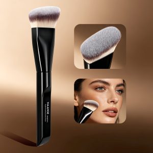 MAANGE Wholesale Custom  Single Sloping Makeup Brush 1pcs Powder Puff  Fluffy Soft Fibers Professional Contour  Makeup Brush - 图片 2