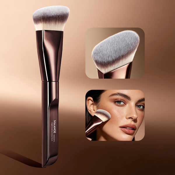 MAANGE Wholesale Custom Single Portable Soft Synthetic Hair Makeup Brushes Fluffy Soft Fibers Professional Contour Makeup Brush