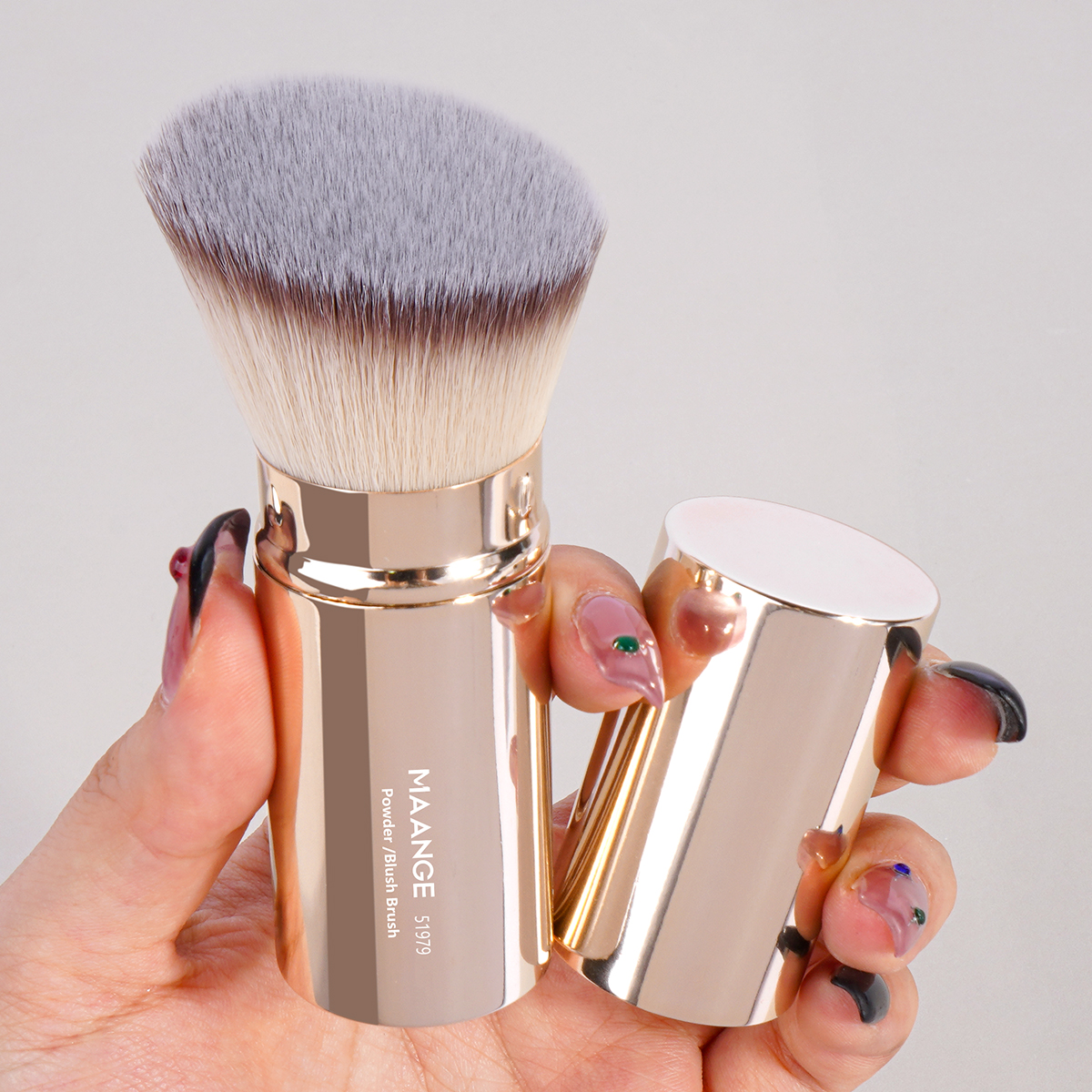 MAANGE 22pcs Makeup Brush Set  Foundation Contouring Eyeshadow Loose Powder Professional Custom Private Label Makeup Brush Set - 图片 4