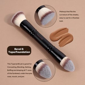 MAANGE Professional  21pcs Makeup Brush  12pcs Powder Puff Makeup Bag Makeup Tools Facial Makeup Brushes - 图片 4