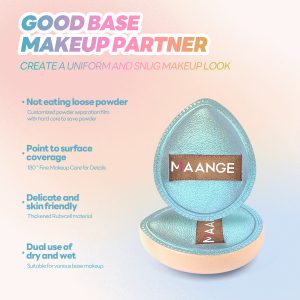 MAANGE Wholesale Custom OEM&ODM 21pcs Makeup Brush  12pcs Powder Puff Makeup Bag Makeup Tools Facial Professional Makeup Brushes - 图片 9