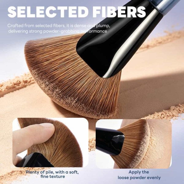 MAANGE Wholesale Private Label Single Double-ended Makeup Brush Foundation Loose Powder Blush Professional Makeup Brush Set