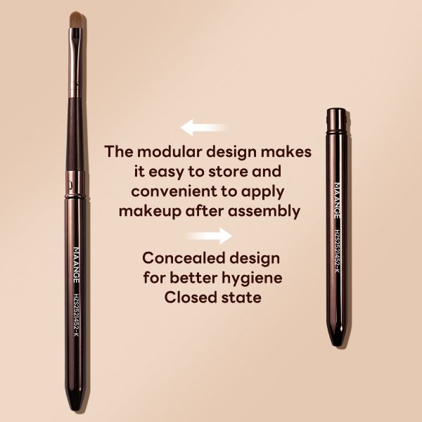 MAANGE Wholesale 2PCS Makeup Brush Set Concealer Lip Brush Highlighting and Contouring Brush  Professional Makeup Brush Set