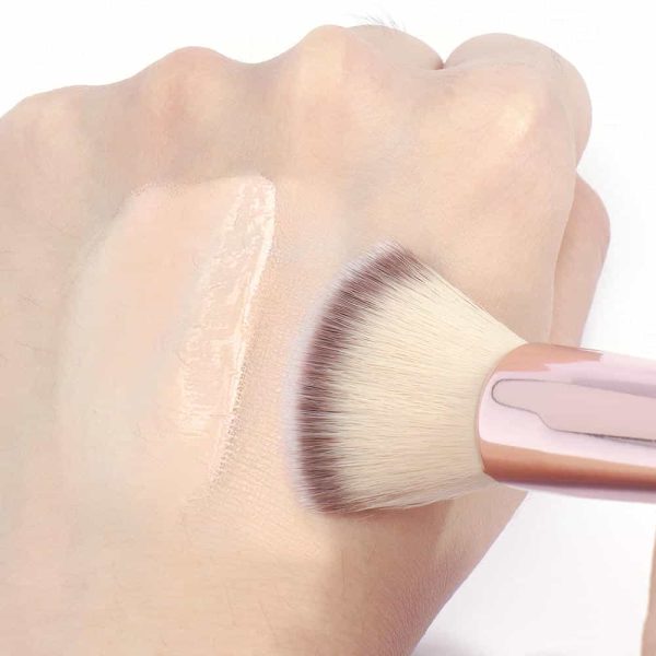 Maange Wholesale 8pcs Makeup Brush Wood Handle Loose Powder Eyeshadow Foundation Facial Cosmetic Makeup Brush Set