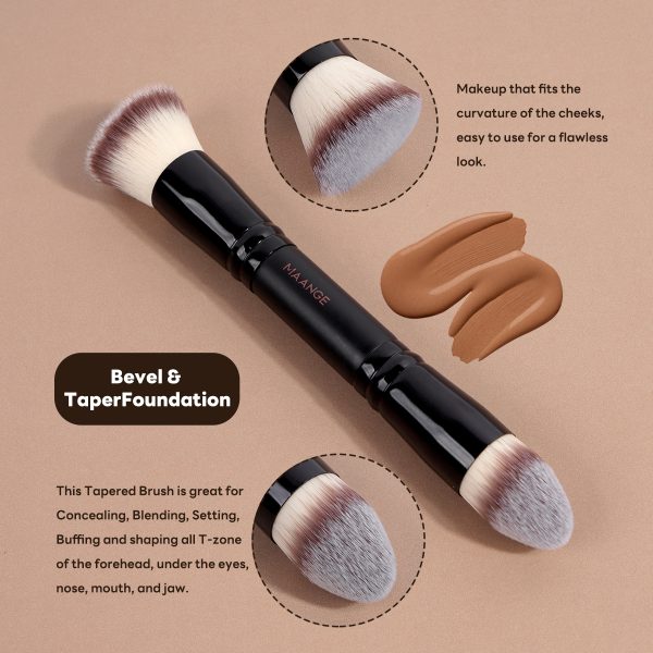 MAANGE Wholesale 21PCS Makeup Brush 12PCS Powder Puff Makeup Bag Foundation Eyeshadow Loose Powder Blush Makeup Brush Set