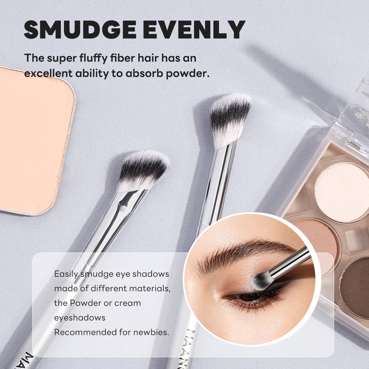MAANGE  Wholesale  21pcs Makeup Brushes 8pcs Powder Puff Foundation Concealer Blush Eyeshadow Professional Makeup Brush Set - 图片 2