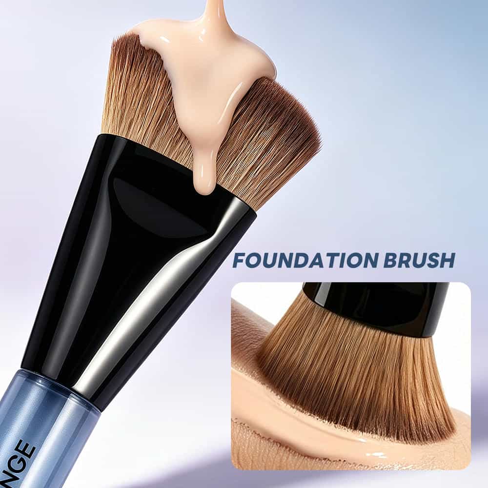 MAANGE Wholesale Private Label Single Double-ended Makeup Brush  Foundation Loose Powder Blush Professional Makeup Brush Set - 图片 4