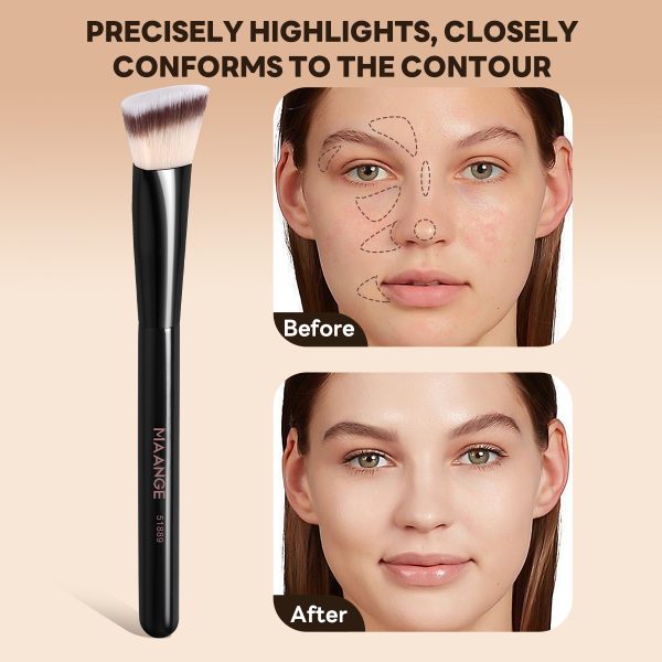 MAANGE Professional 21pcs Makeup Brush 12pcs Powder Puff Makeup Bag Makeup Tools Facial Makeup Brushes