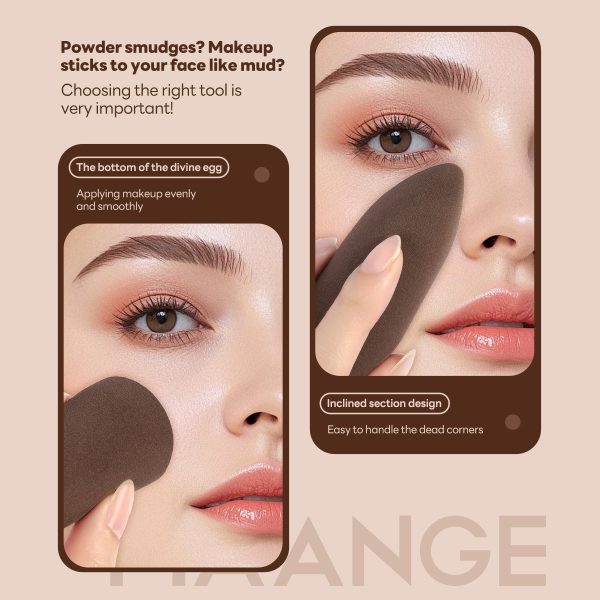 MAANGE Wholesale Heart-shaped Massager Lymphatic Contour Brush Tongue-shaped Beauty Sponge Lymphatic Contour Brush Makeup Brush