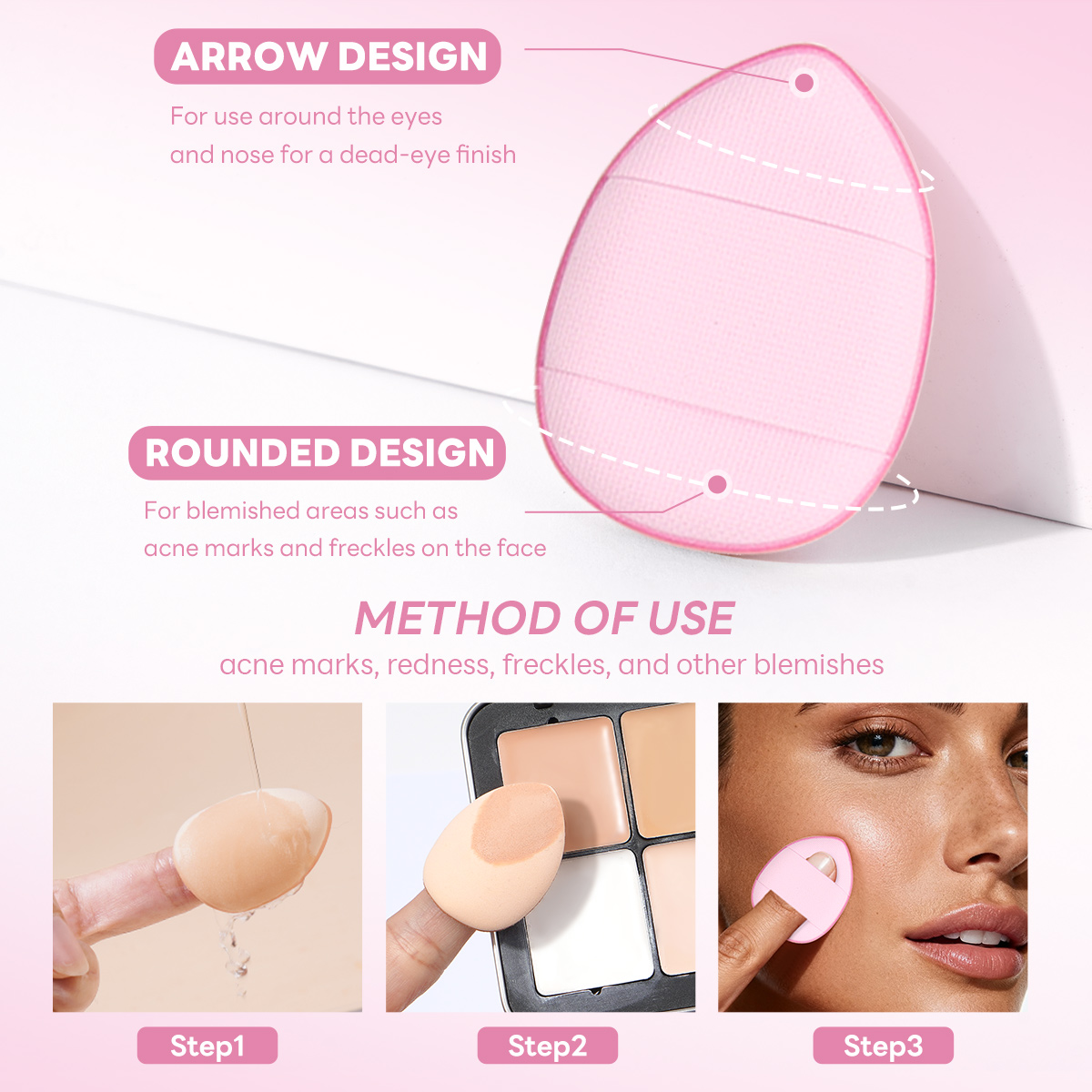 Maange Custom Professional New Arrival Soft Nylon Hair Makeup Brush Set 24pcs Makeup Brushes 12 Powder Puff Makeup Tools - 图片 12