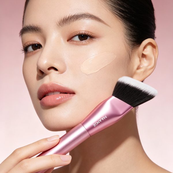 Maange Custom Professional New Arrival Soft Nylon Hair Makeup Brush Set 24pcs Makeup Brushes 12 Powder Puff Makeup Tools