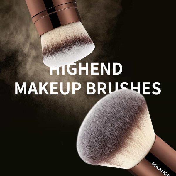 MAANGE  Wholesale  Private Label 20pcs Makeup Brush 2pcs Beauty Sponge Makeup Box Facial Professional Makeup Brush Set