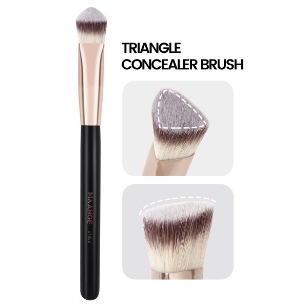 MAANGE Wholesale Custom Logo OEM&ODM Luxury 7pcs Makeup Brushes Set Wood Handle Facial Professional Makeup Brush Set