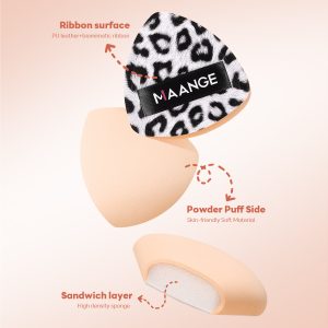 MAANGE  Wholesale Customized  21pcs Makeup Brushes 8pcs Powder Puff Foundation Concealer Blush Professional Makeup Brush Set - 图片 8
