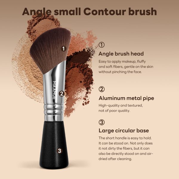 MAANGE Customization High Quality Single Makeup Brush  Anglesmall Contour Brush Professional Makeup Brush Makeup Tools