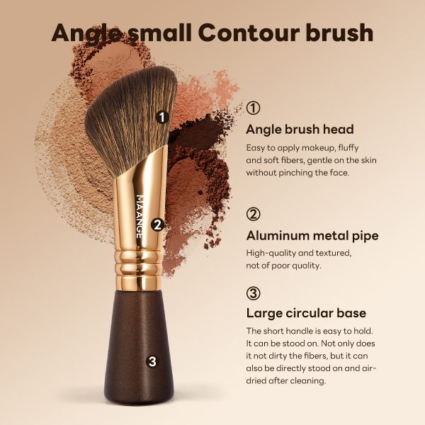 MAANGE Wholesale High Quality Private Label Single Makeup Brush  Anglesmall Contour Brush Professional Makeup Brush
