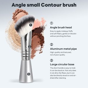 MAANGE High Quality Private Label Single Makeup Brush  Angle Small Contour Brush Professional Makeup Brush - 图片 2