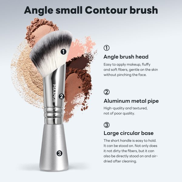 MAANGE High Quality Private Label Single Makeup Brush Angle Small Contour Brush Professional Makeup Brush