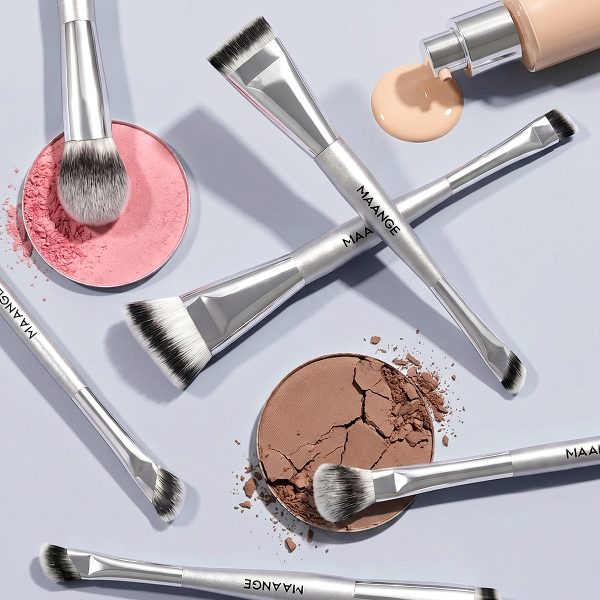 MAANGE Wholesale Private Label 15PCS Makeup Brush Set Foundation Loose Powder Eyeshadow Makeup Bag Makeup Tools Makeup Brush Kit