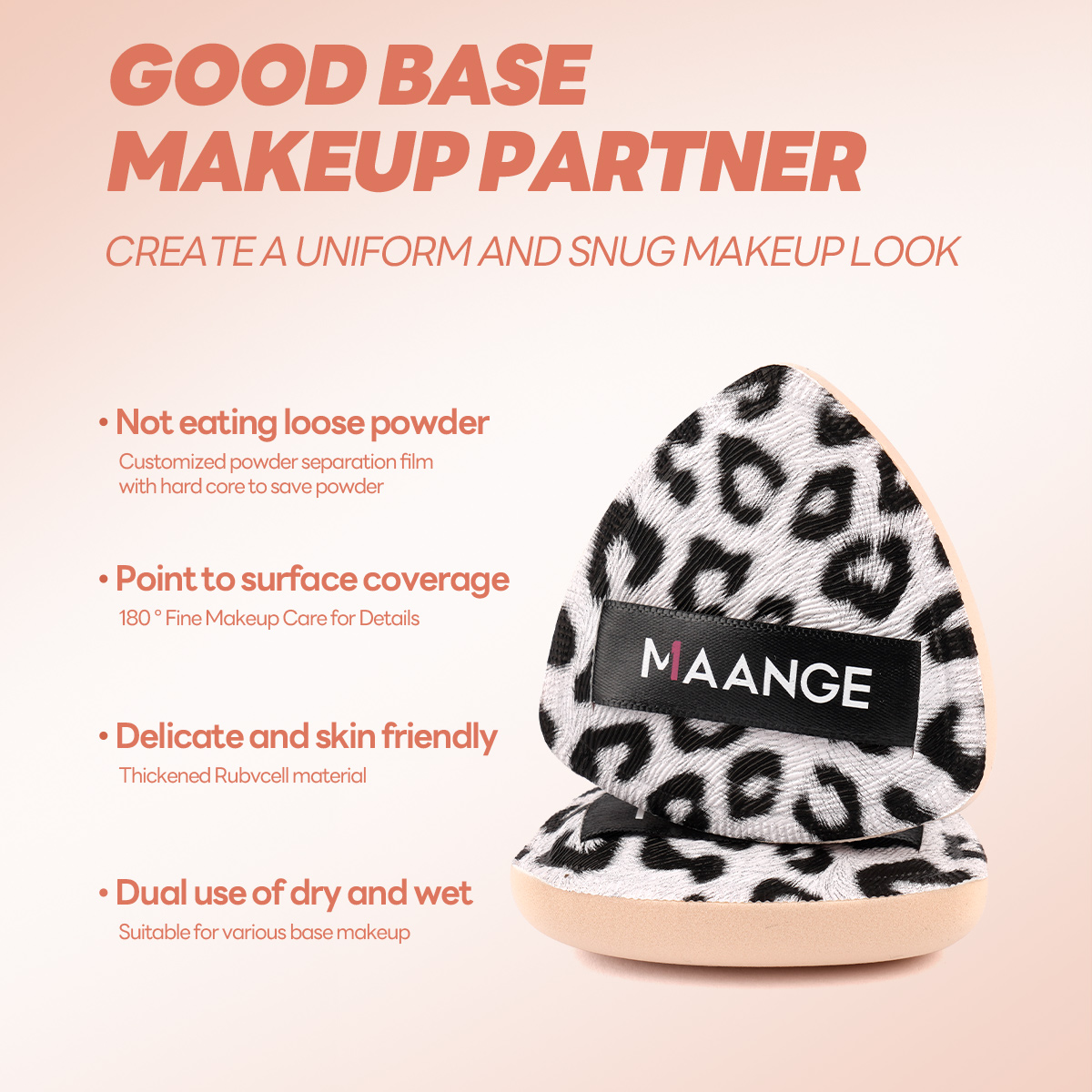 MAANGE Wholesale 21PCS Makeup Brush 12PCS Powder Puff  Makeup Bag Foundation Eyeshadow Loose Powder Blush Makeup Brush Set - 图片 9