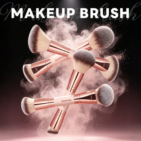 MAANGE High Quality 21PCS Makeup Brush 12PCS Powder Puff Makeup Bag Foundation Eyeshadow Loose Powder Blush Makeup Brush Set