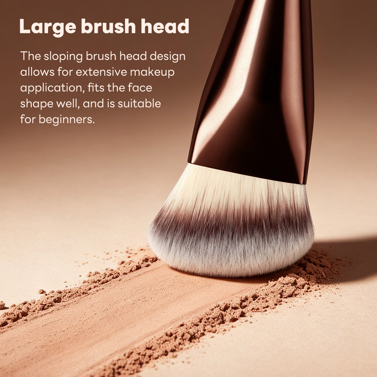 MAANGE Wholesale Custom Single Portable Soft Synthetic Hair Makeup Brushes Fluffy Soft Fibers Professional Contour  Makeup Brush - 图片 2